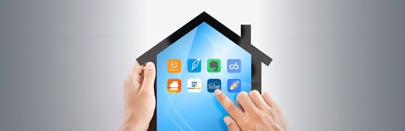 hero house shaped tablet displaying apps
